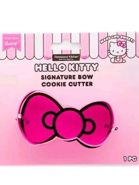 Hello Kitty Pink Signature Bow Cookie Cutter